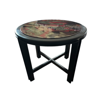 Golden shadow side table