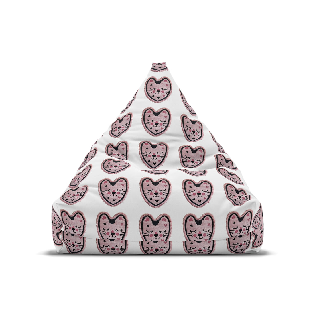 Bean Bag Chair Cover pink kitty cat pattern