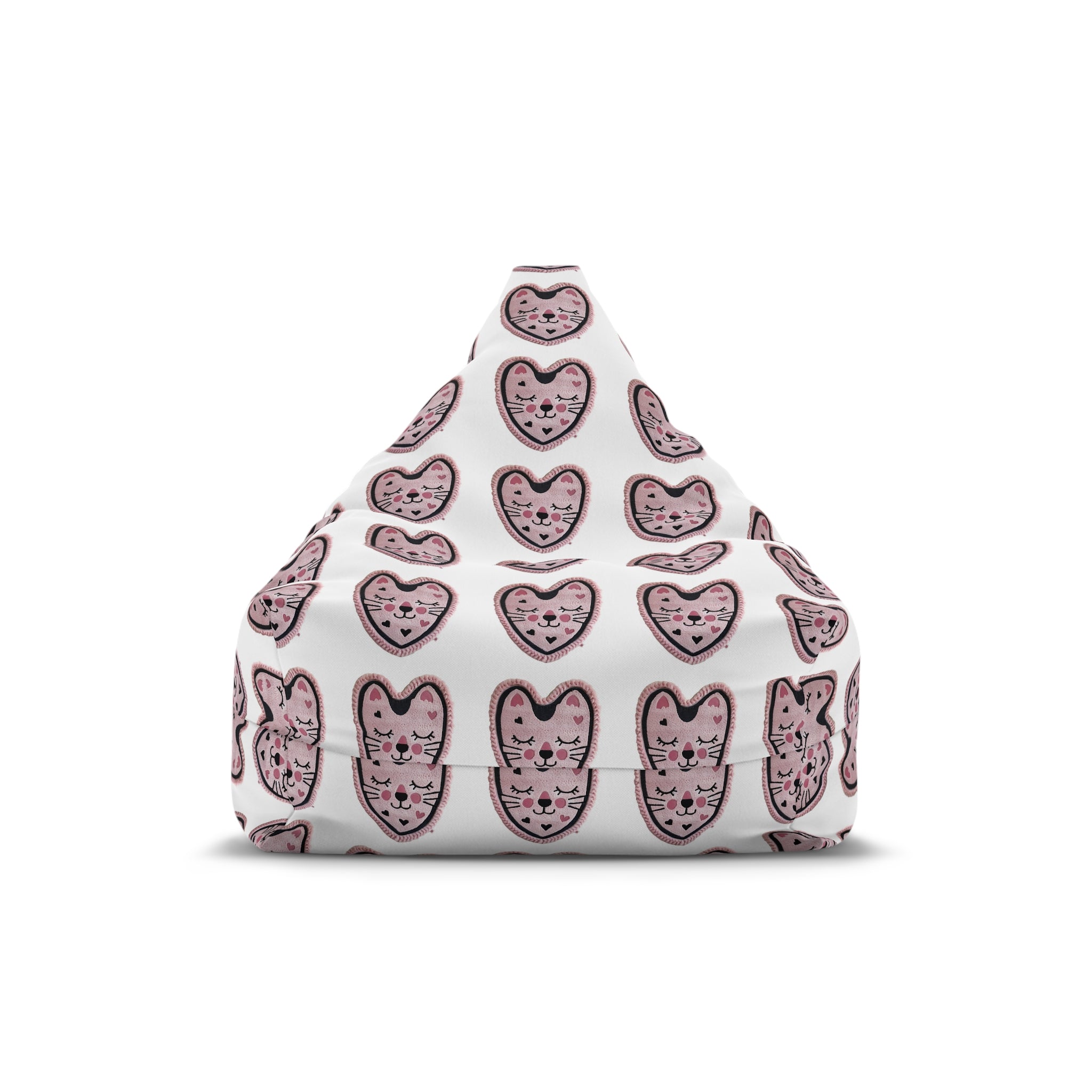 Bean Bag Chair Cover pink kitty cat pattern