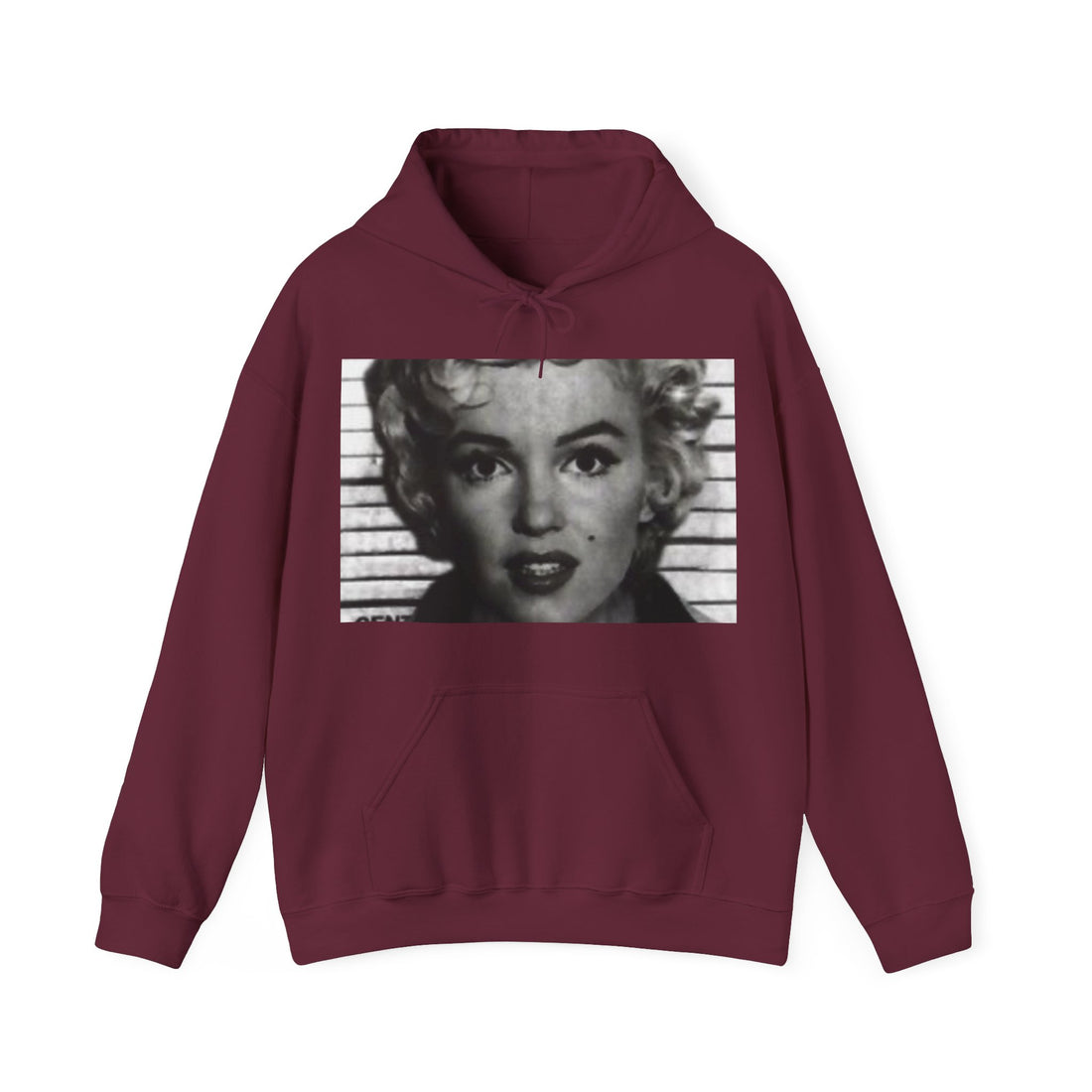 Marilyn Monroe Mug Shot Unisex Heavy Blend™ Hooded Sweatshirt