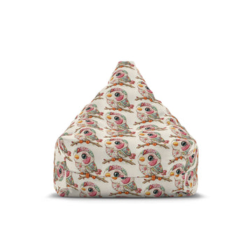 Bean Bag Chair Cover embroidered look baby bird