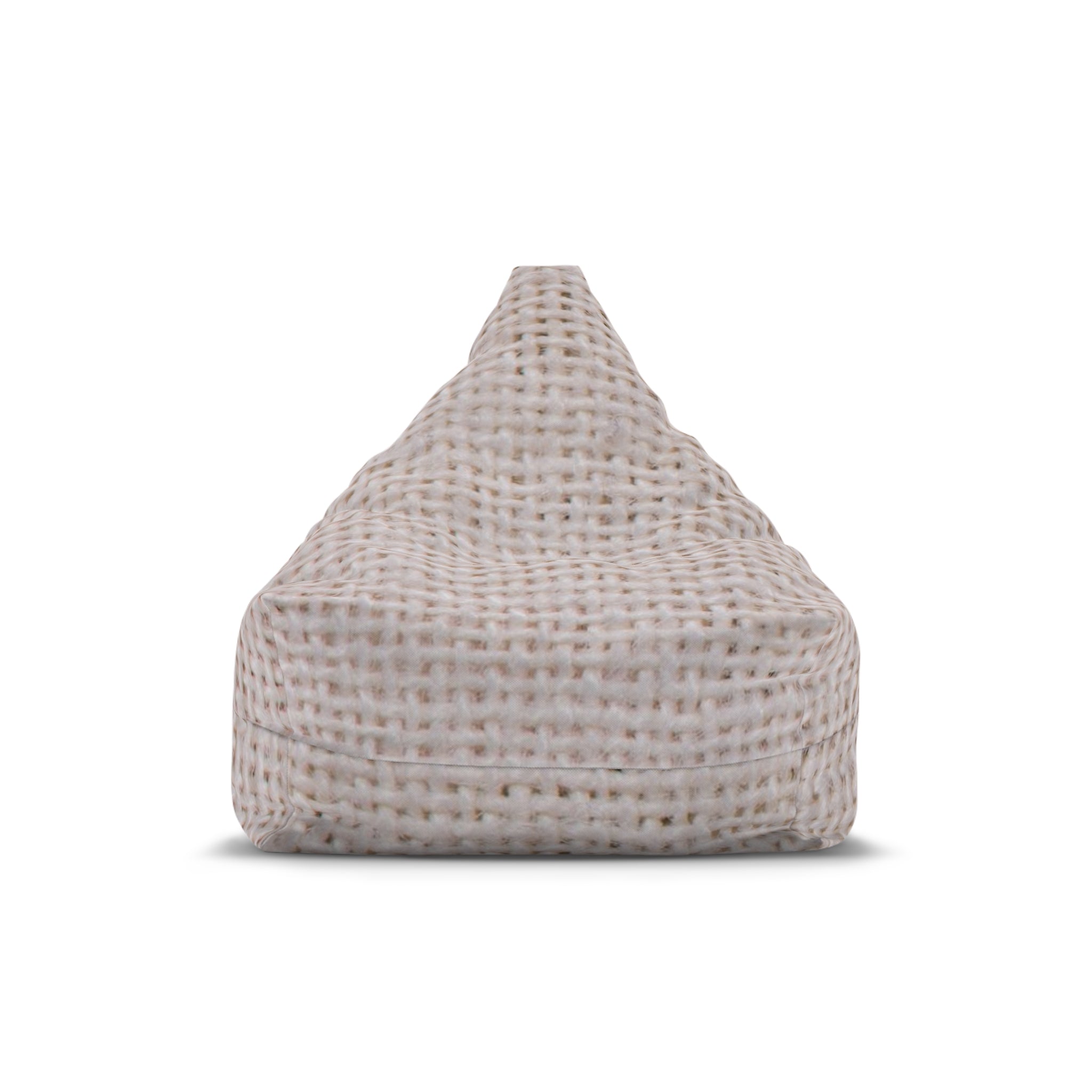 Bean Bag Chair Cover embroidered linen look natural color