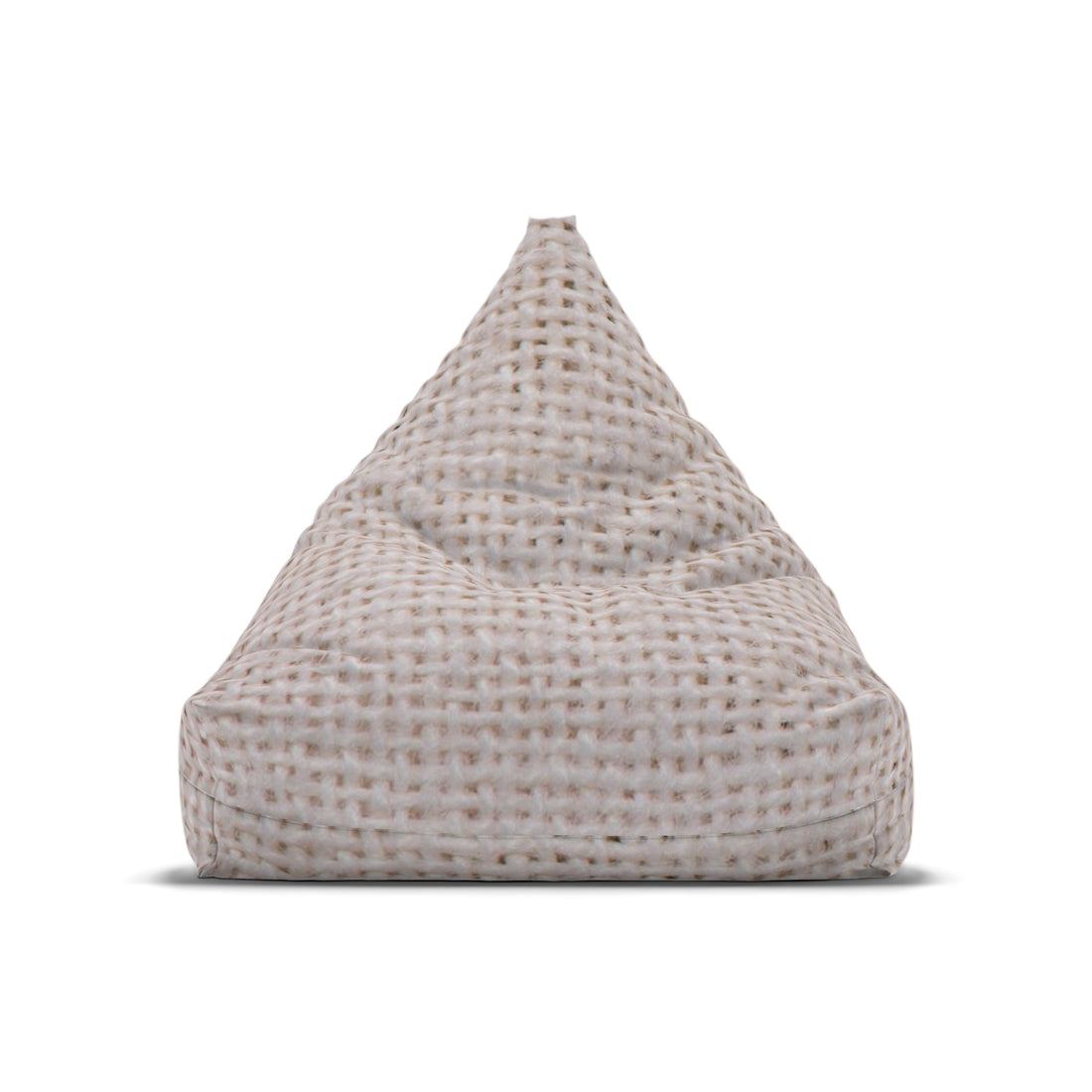 Bean Bag Chair Cover embroidered linen look natural color