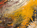 yellow and white abstract painting
