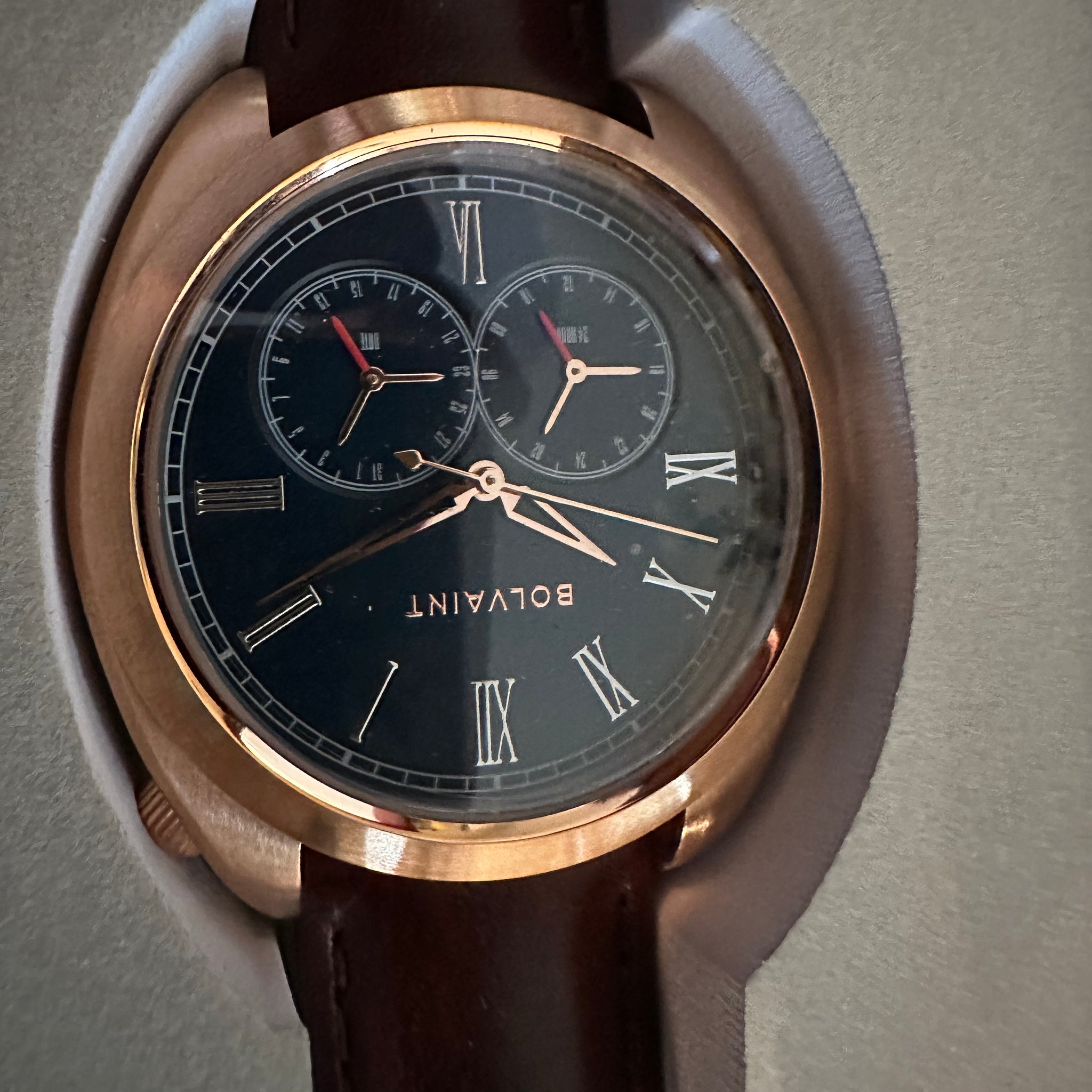 Bolvaint aurelius bleu in rose gold