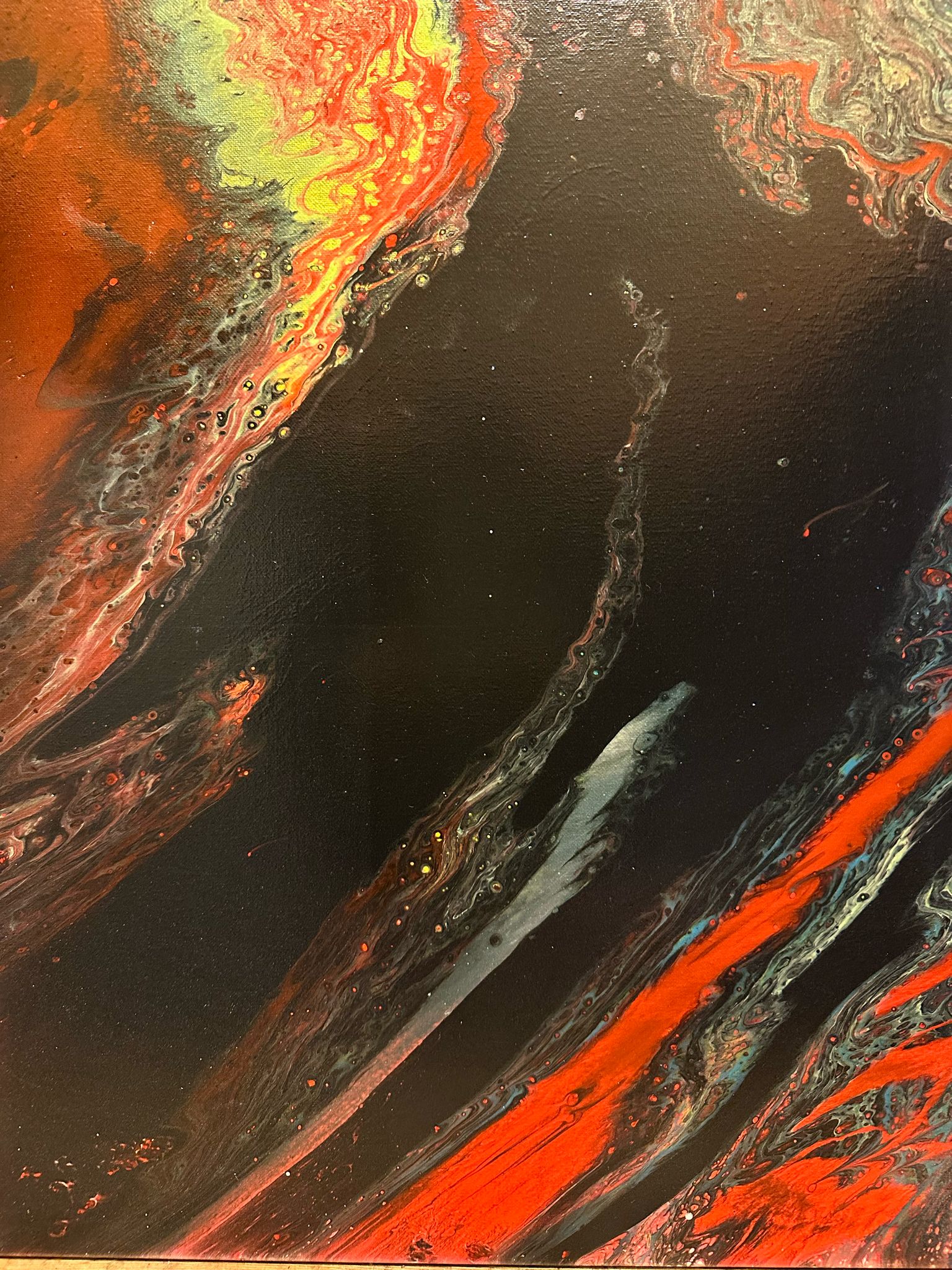 abstract eclipse painting