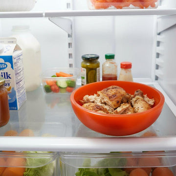 Handmade Red-Orange Resin Bowl, Modern Kitchen Decor