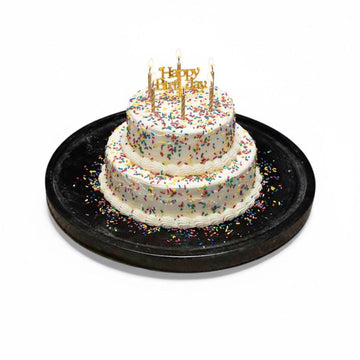 Handmade Black Resin Tray, Food Safe Serving Plate, Modern Kitchen Decor