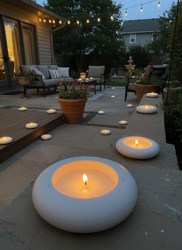 Minimalist Concrete Donut Tray, Sponge Holder, Tea Light Dish