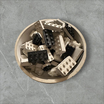 Handmade Concrete Building Block Set, Small Food Safe Domino Fidget Toy