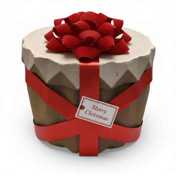 Food Safe Concrete Jar with Lid, Sealed Scalloped Container, Kitchen Storage for Snacks Dips Condiments, Handmade Modern Minimalist Decor