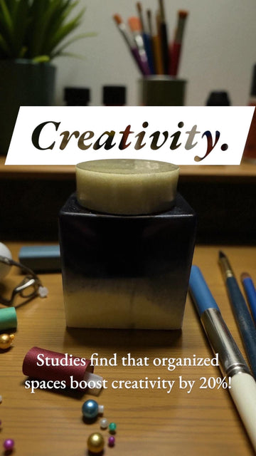 Handmade Resin Jar  Food Safe Kitchen Storage, Paynes Gray & Naples Yellow