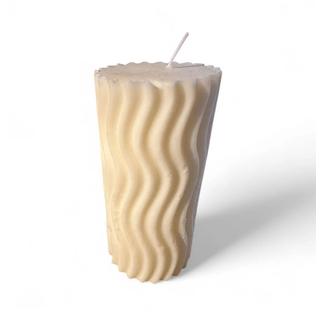 Handmade Twisted Soy Wax Pillar Candle | Luxury Spa Decor