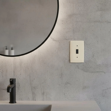 Concrete Wall Plate • Horizontal Switch Cover • Cement Home Decor • Modern Industrial Hardware