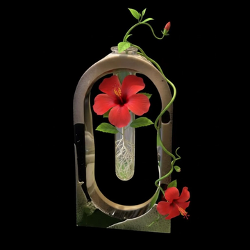 Handmade Resin Bud Vase – Minimalist Hydroponic Propagation Station