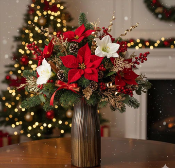 Brown Gold Acrylic Pour Art Vase, Tall Gradient Ombre Centerpiece