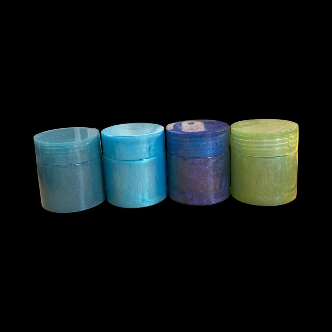 Handmade Food Safe Resin Jars • Colorful Resin Storage Containers with Lids