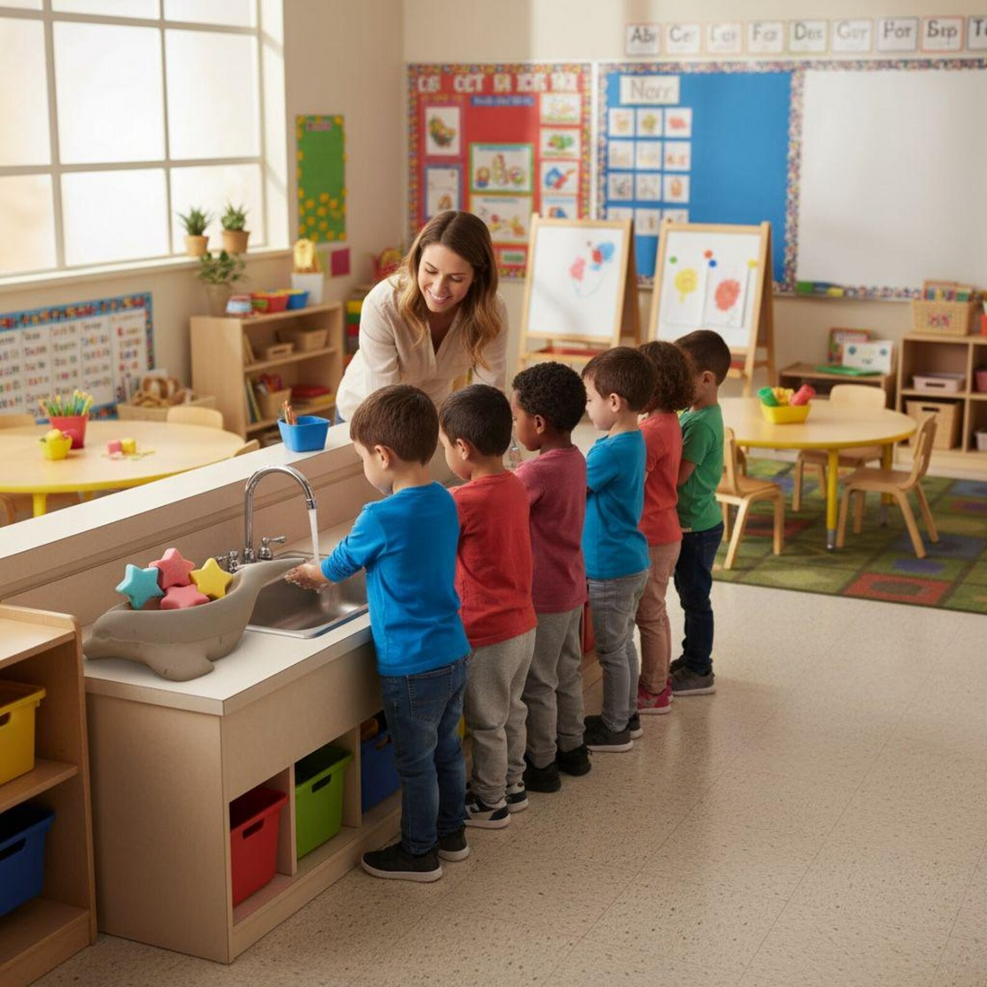 Handmade Concrete Whale Sculpture, Minimalist Coastal Decor