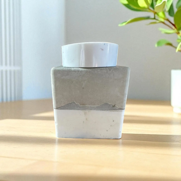 Handmade Concrete Resin Jar, Food Safe Two-Tone Canister