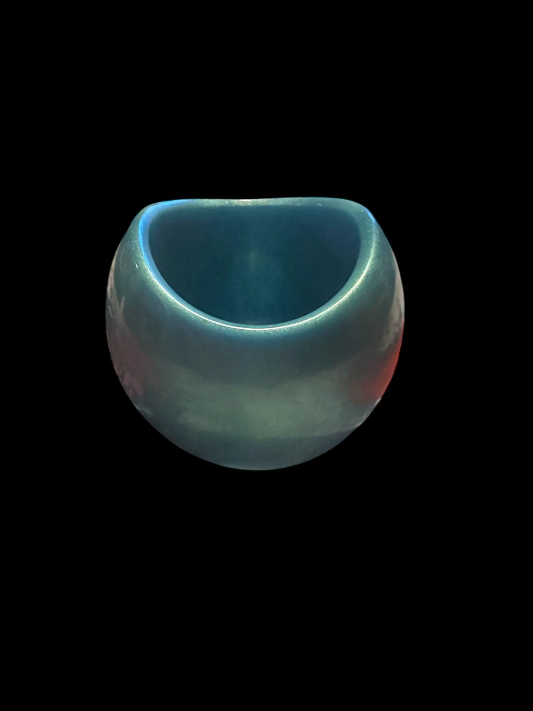 Aqua Resin Bowl, Handmade Teal Candle Holder, Modern Minimalist Decor, Multi Use Organizer, Bathroom Vanity Dish, Spa Patio Accent Gift