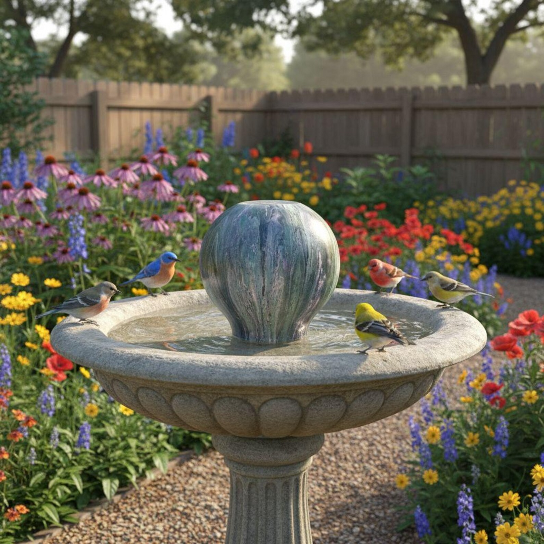 Handmade Iridescent Resin Vase, Teal Silver Purple Swirls