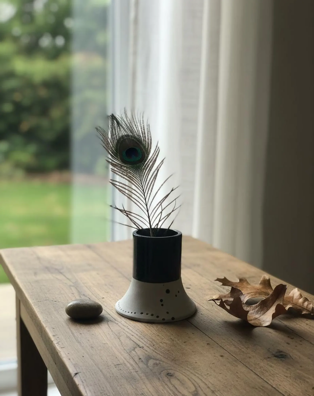 Resin Concrete Tealight Holder, Dotted Industrial Home Decor