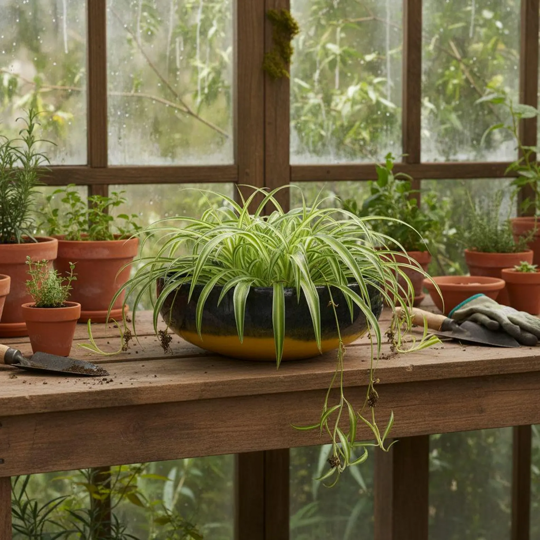 Handmade Concrete Resin Bowl, Black to Yellow Ombre, Food Safe