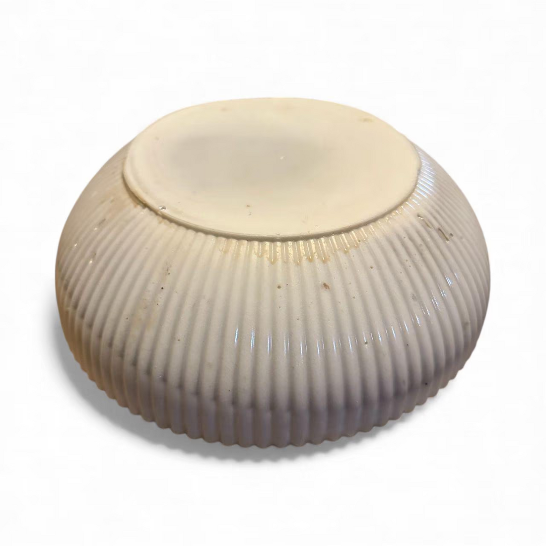 Food Safe Sealed Resin Concrete Bowl, Eco Friendly Cement Dish, Handmade Ribbed Serving Plate, Modern Minimalist Kitchen Decor, Large 10"