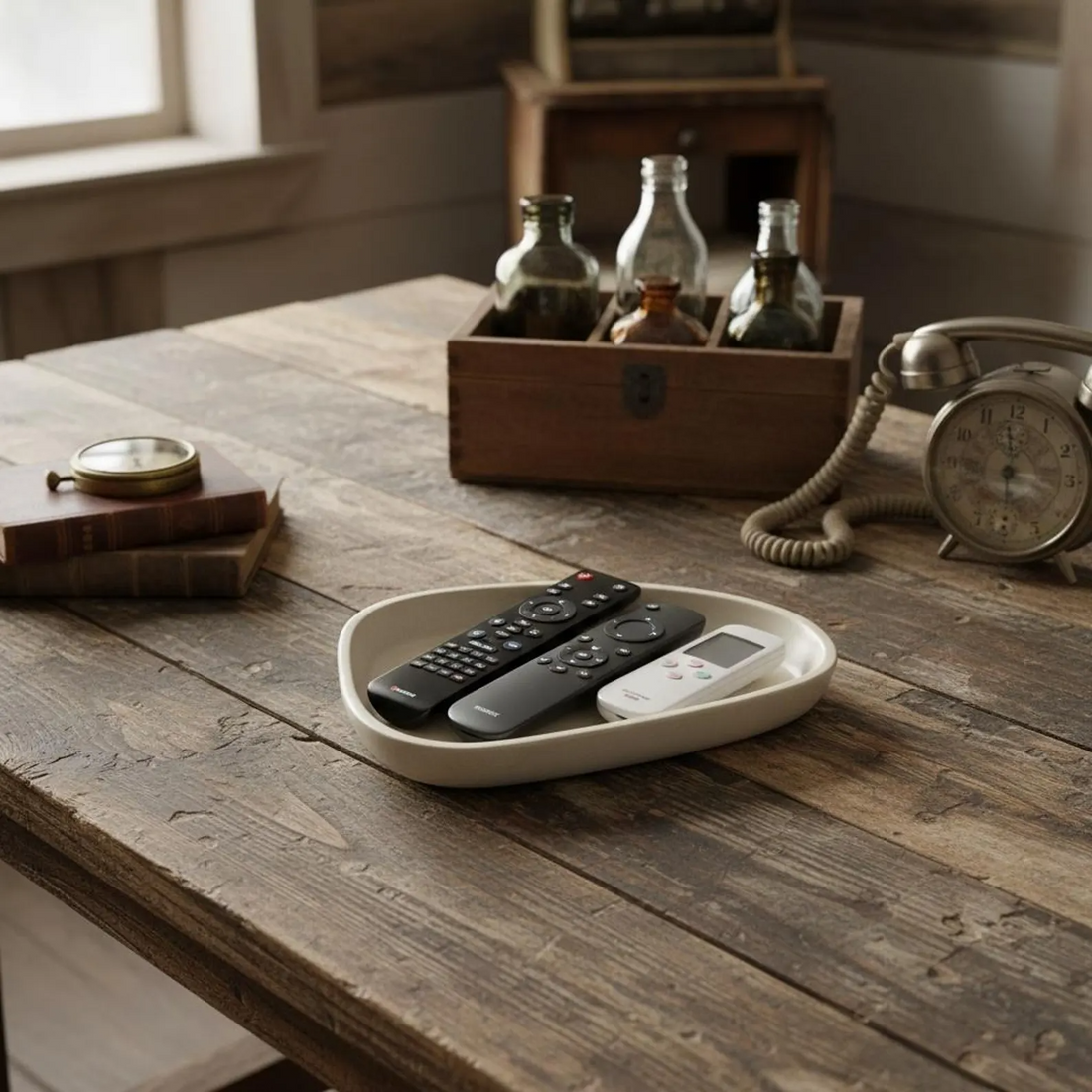Food Safe Cement Tray Set – Handmade Concrete Nesting Trays for Snacks, Jewelry, Keys & Decor