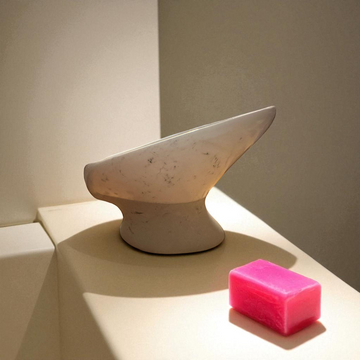 Handmade Resin Concrete Soap Dish - Marble Elevated Bathroom Decor