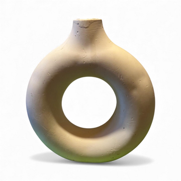 Handmade Resin Donut Vase – Modern Sculptural Home Decor