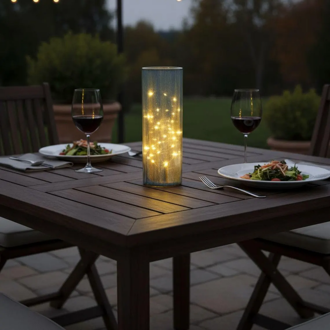 Handmaderesin tall modern cylinder vase, Ocean blue swirl finish, Minimalist centerpiece, Elegant home decor gift