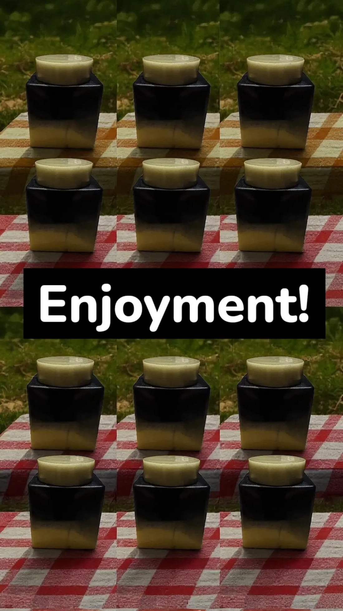 Payne’s Gray / Naples Yellow Resin Jar – Handmade Food Safe Sealed Storage for Kitchen, Pantry & Home