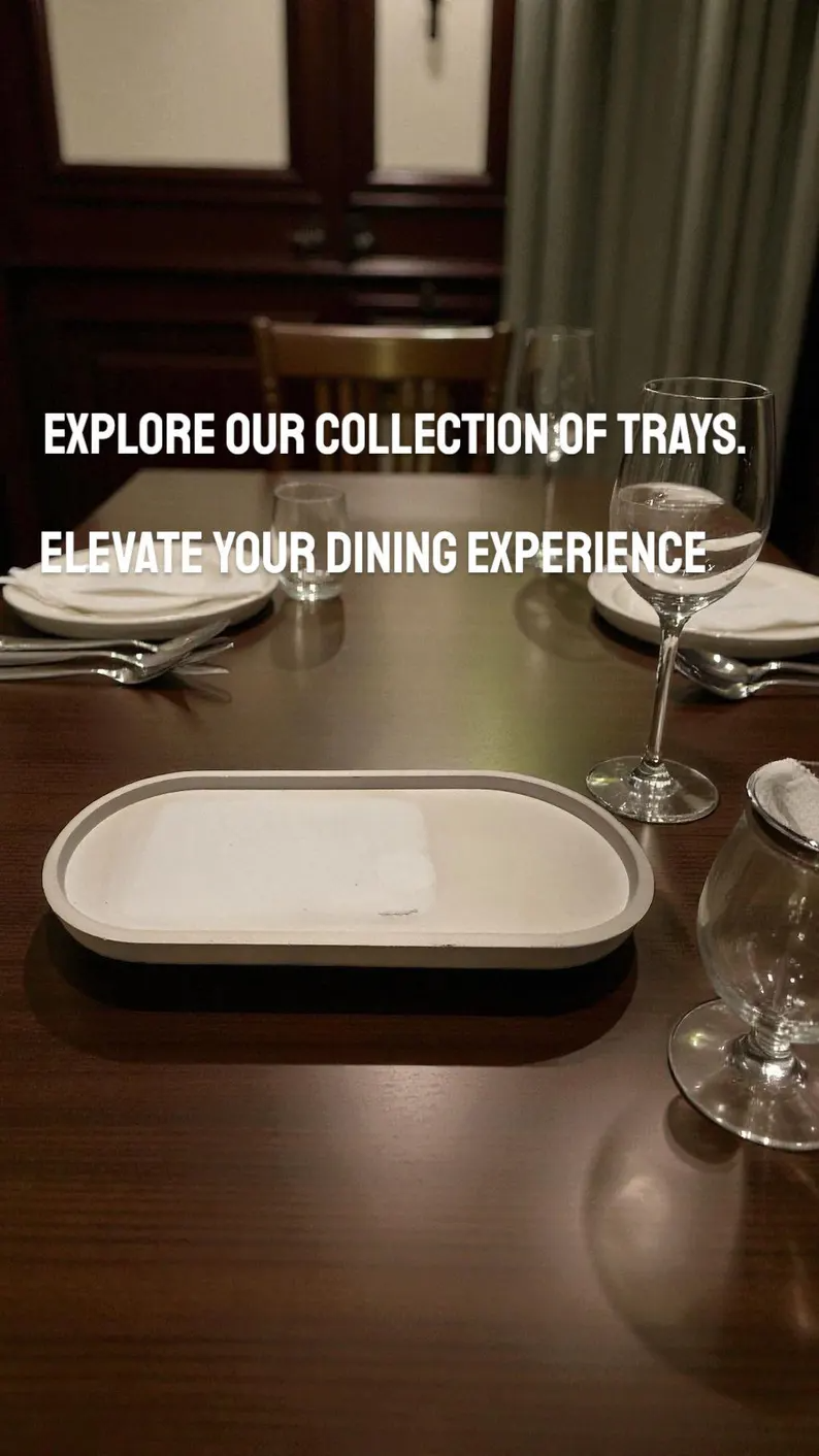 Food Safe Oval Concrete Tray, Sealed Minimalist Serving Plate, Handmade Vanity Tray for Jewelry Candles Snacks, Neutral Modern Home Decor