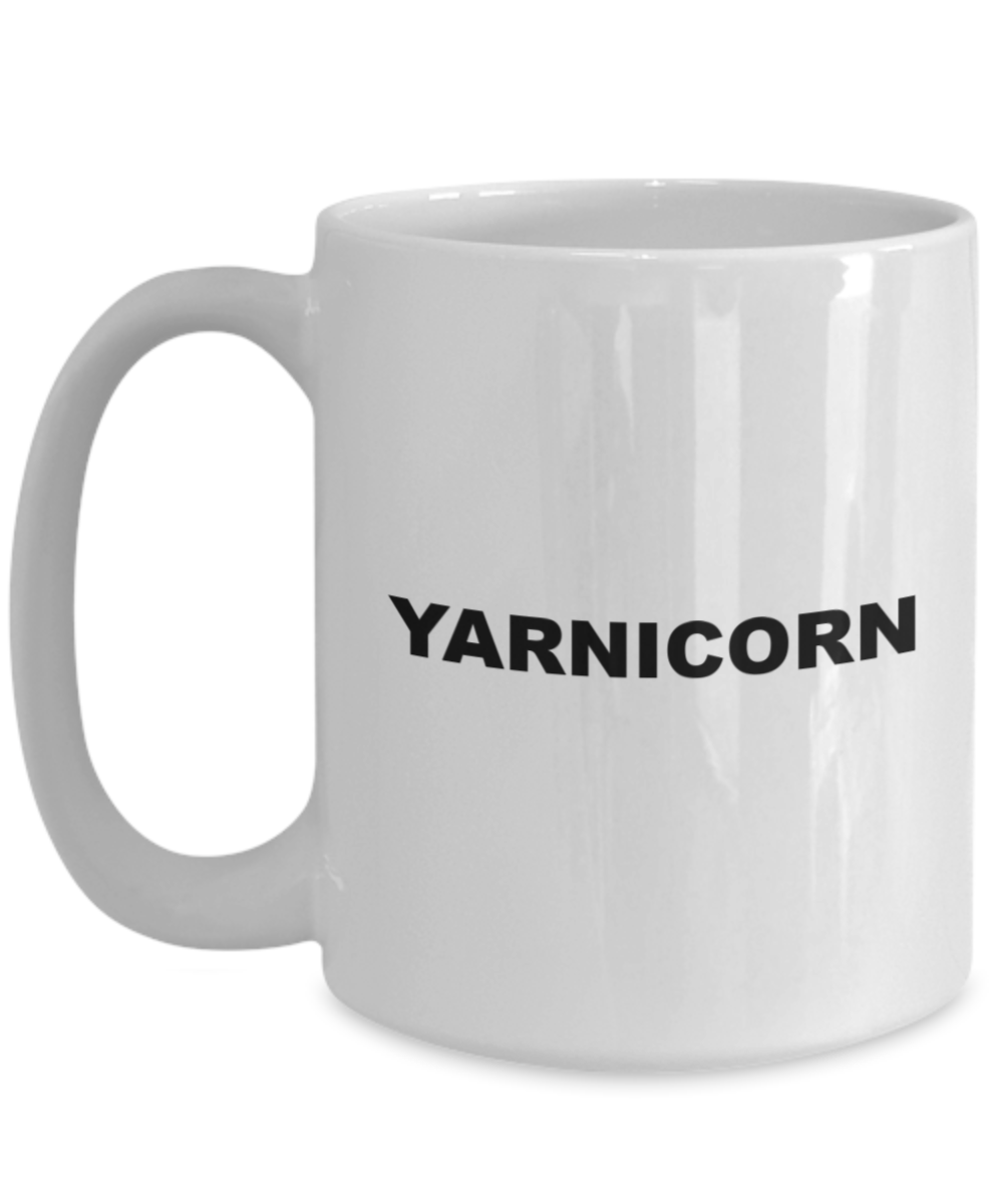 yarnicorn yarn knit sew gift coffee mug