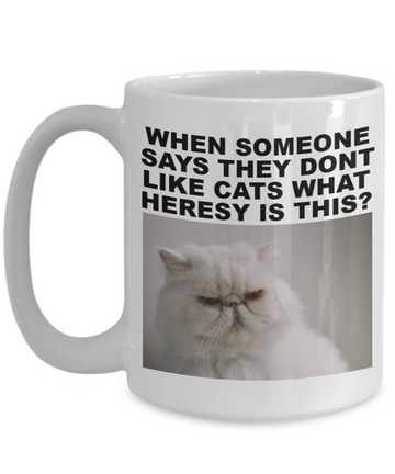 when someone says they dont like cats what heresy is this? animals cats