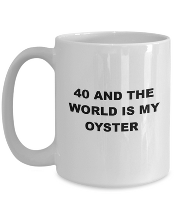 40th birthday coffee mug gift