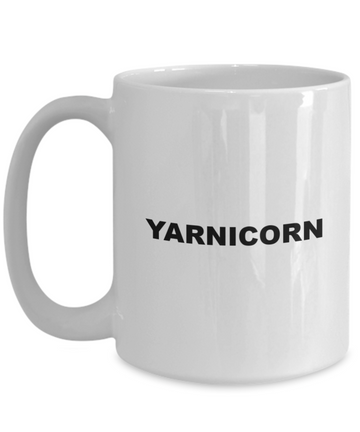 yarnicorn knitting sewing coffee mug for bitthday or holiday gift