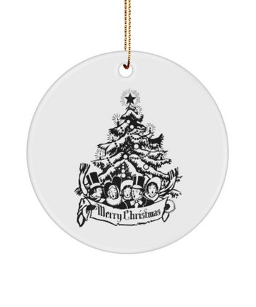 Merry christmas happy holidays ornament tree decoration gift