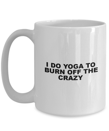 yoga coffee mug for birthday or holiday gift