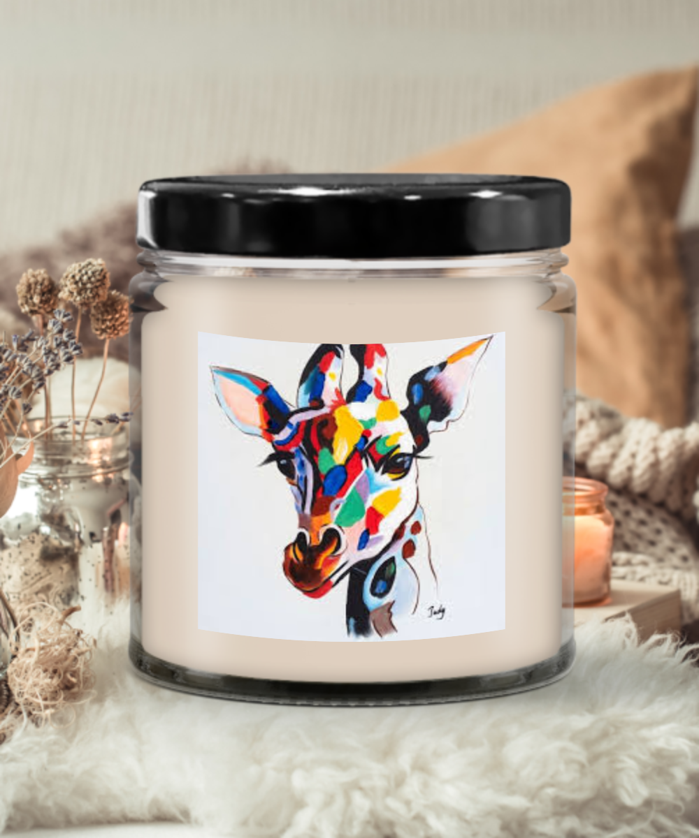 colorful giraff candle gift animals animation scents birthday christmas